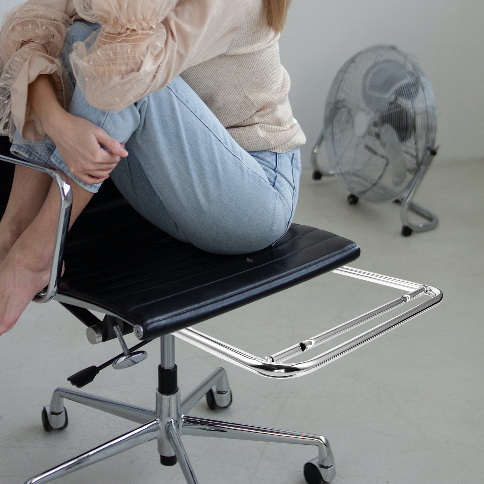 Sandaran Kaki Baja Tahan Karat - Footrest Under Desk ulasan dan harga